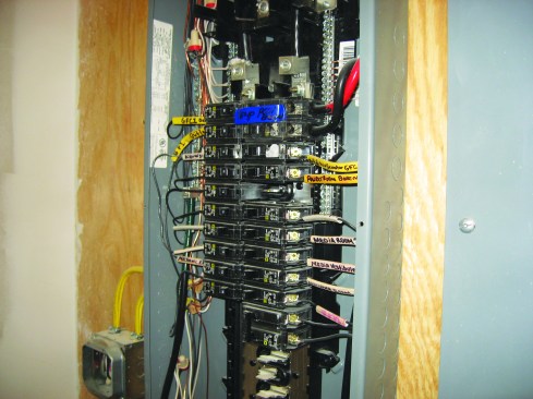 Every circuit should be clearly labeled to indicate what it’s for and where it leads.