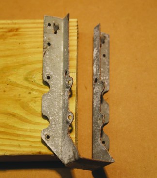 After just a few weeks of exposure to salty air, corrosion is visible along the edges of a G-185-coated hanger.