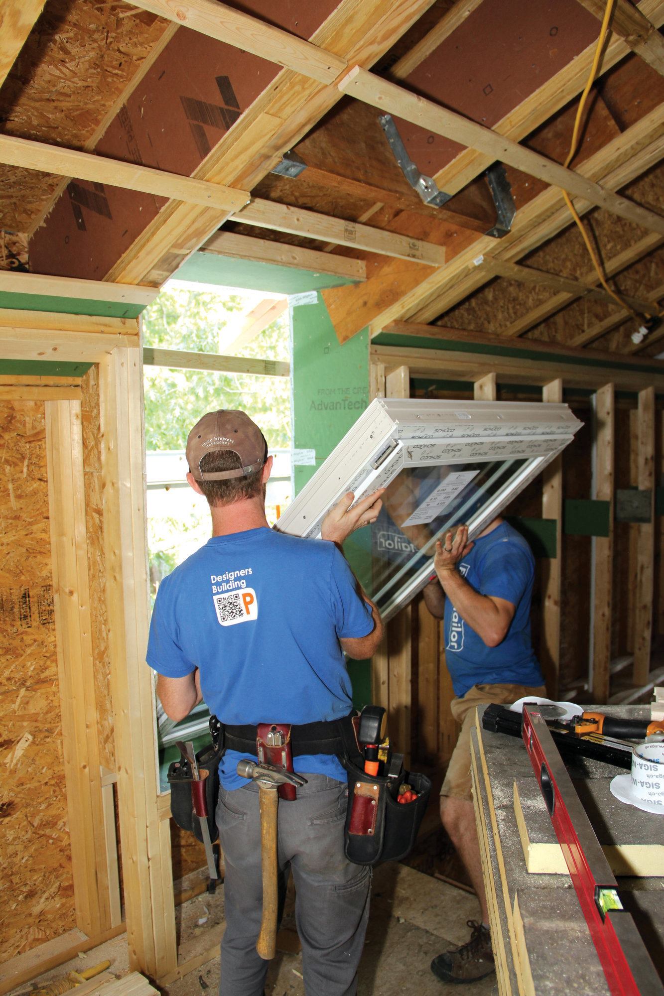 Installing Windows in a Deep Wall