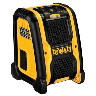 DeWalt’s DCR006 is the first Bluetooth wireless speaker designed for use on the jobsite. This may be just the thing for the tradesman who wants to listen to streamed music and MP3s without having to let go of his phone or audio device. For complete details on this gizmo see
DeWalt Bluetooth Speaker.