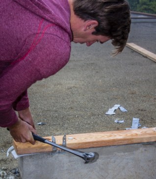 MASAP anchors attach to the edge of the form and wrap over the mudsill. 