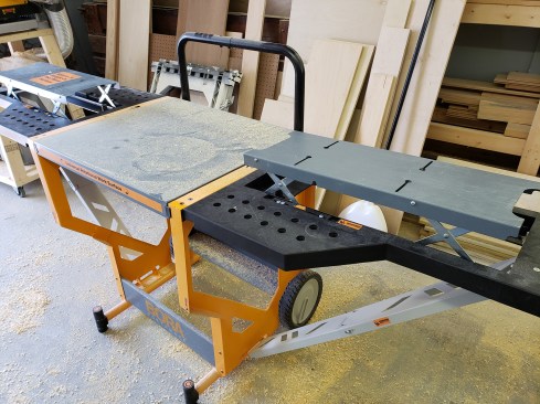 The 10-inch wheels are nice, and the unit is heavy but mobile.