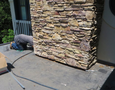 Without a pronounced curb at its base, a chimney can look disconnected from the roof. This approach also makes replacing the flashing during a future reroof especially challenging.