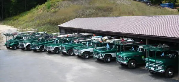 The fleet contains 36 trucks; these are some of the pickups. One of Litzenburger’s goals is to have one of every body style. Auto body styles change every few years. The cycle is longer for trucks, where body styles might change every 12 to 20 years.
