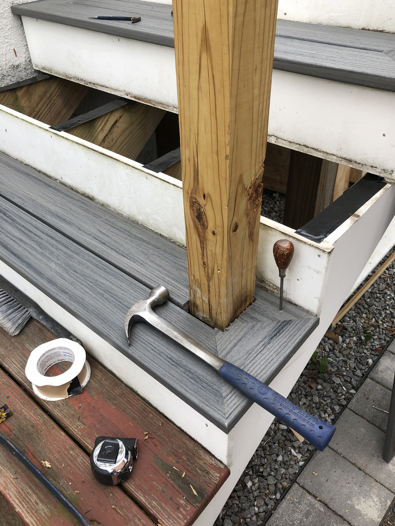 Composite Deck Stair Detail