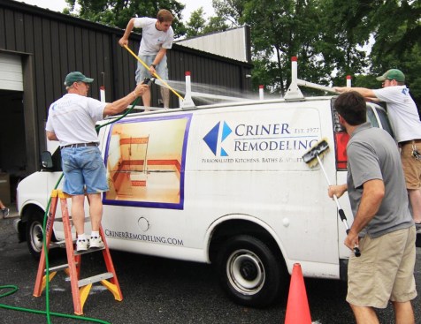 The Criner Remodeling crew brushing up its brand.