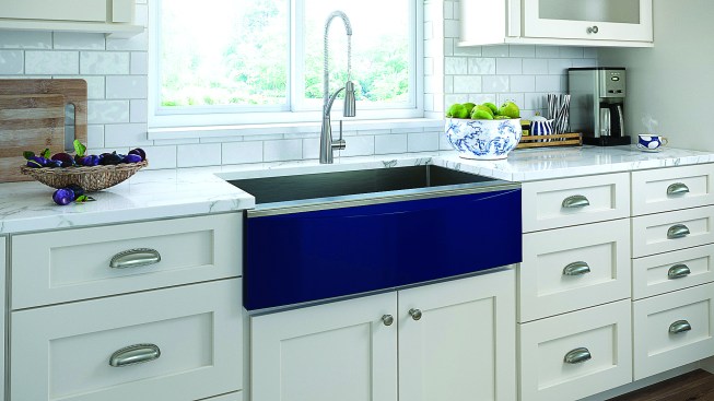 Elkay's blue sink