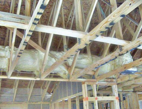 Duct encapsulation before drywall