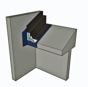 The details for using thick layers of foam on a wall include how to detail side-wall flashing. This one depends on the ingenious use of foam blocking behind the flashing. 