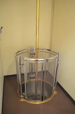 McIntire Brass Work’s entry-level Model 19 uses a latching safety gate to prevent the unwary from falling through the floor opening. The company’s more advanced poles include self-opening trap doors—activated by the user’s weight—to provide separation between upper and lower levels.

