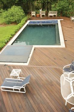 A flush-mounted hot tub can present safety issues.