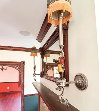 While the lighting is of the Victorian period, with its updated LED's, it fits the net-zero goals. 