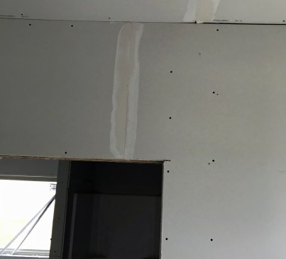 This butt joint is OK, but just barely. Note that all the butt joints have been prefilled with setting compound.