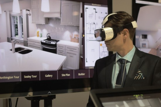A demo of Invent Dev's new mobile VR tool at the International Builders' Show
