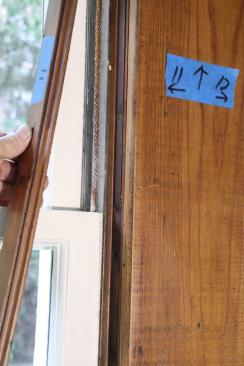 Then the brass screen track can be unfastened, and the outer sash is free to go.