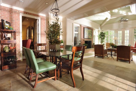 A dining area makes the space a versatile one.See the full article about this award-winning project.