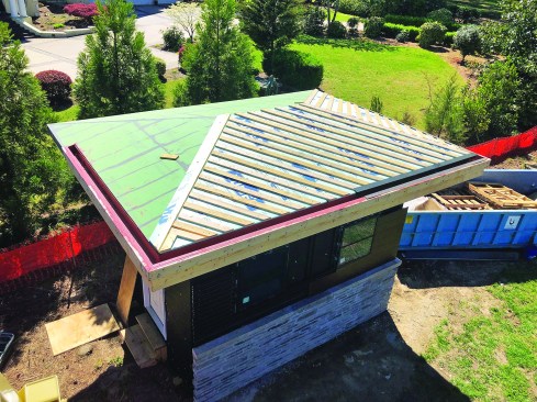 The panels deflected even with sleepers installed on 8-inch centers.
