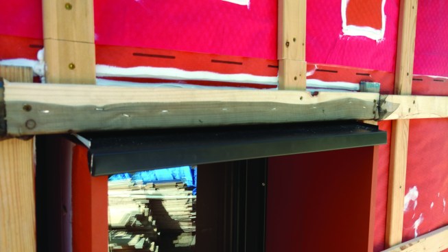 Then the screen was wrapped around and stapled to the horizontal batten.