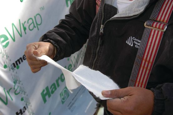 If a housewrap tears easily, don't use it.