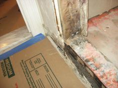 Simply running the liner to the outside edge of the curb isn’t enough to prevent water damage. Water can still seep through cracked grout lines and wick under the liner edge.