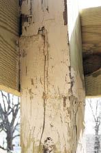 Figure 10. Lapped joints in structural posts must be through-bolted.