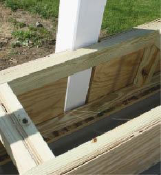 Figure 4. Keeping the plywood above the decking prevents it from wicking water, which could eventually cause delamination.