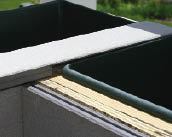 Figure 8. The top of the planter is made from composite decking rabbeted to overlap the liner rims.
