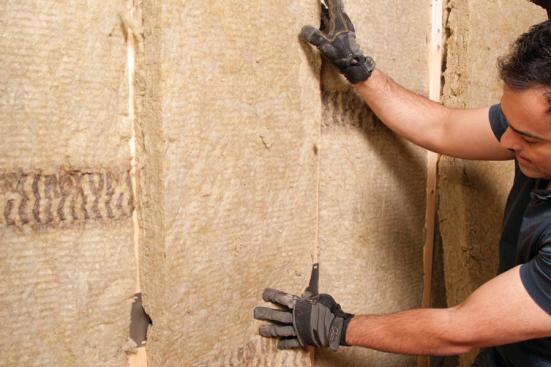 Roxul's Safe'n'Sound fire and soundproofing insulation.