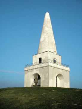 An inscription on The Killiney Hill Obelisk above Dublin Bay reads “Last year being hard with the poor, walks about these hills and this were erected by John Mapas, June 1742.”