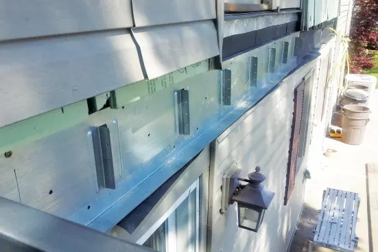 Ledger and rim track is available with tabs punched on standard framing layouts.