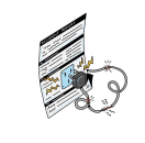 Illustration of an electrical hazard