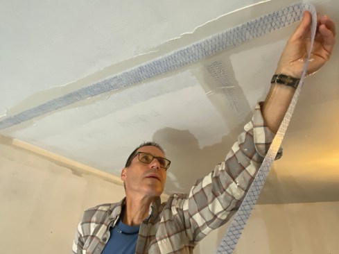 A garage is a dynamic place when it comes to moisture and temperature. For this reason, the author finds using a stronger tape and embedding compound vital.
