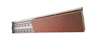 Tray for mounting brick facade