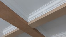 Installed and ready for paint, crown always makes an impression.
