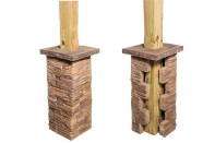 Ply Gem ClipStone mortarless stone veneer column wrap